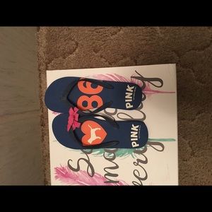 Victoria secret pink collection flip flop slipper
