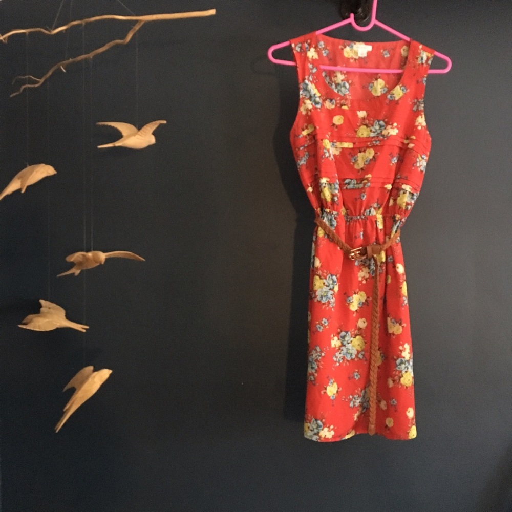 Target mini dress with belt