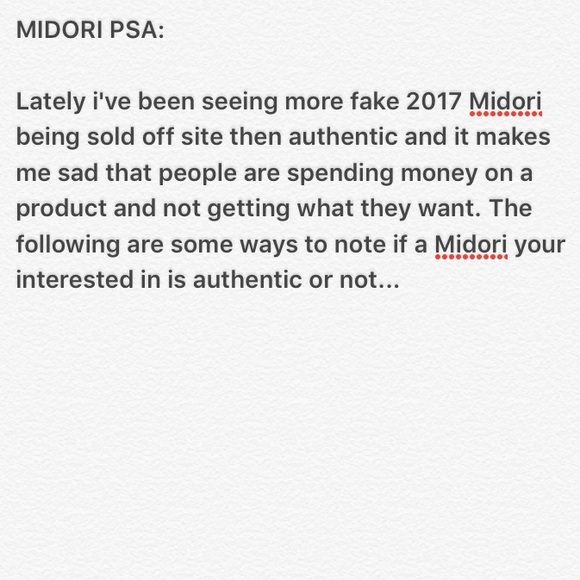 MIDORI PSA. PLEASE READ AND SHARE - Picture 2 of 6
