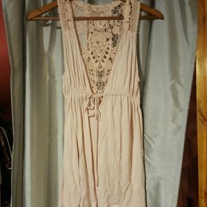 Crochet back tank, size M