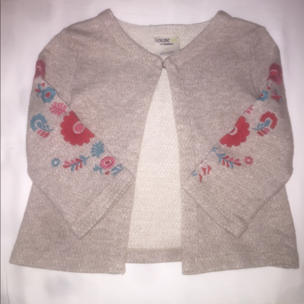 Floral sleeve cotton/ polyester/ pancho