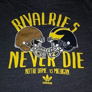***SOLD*****2XL adidas Notre Dame and Michigan