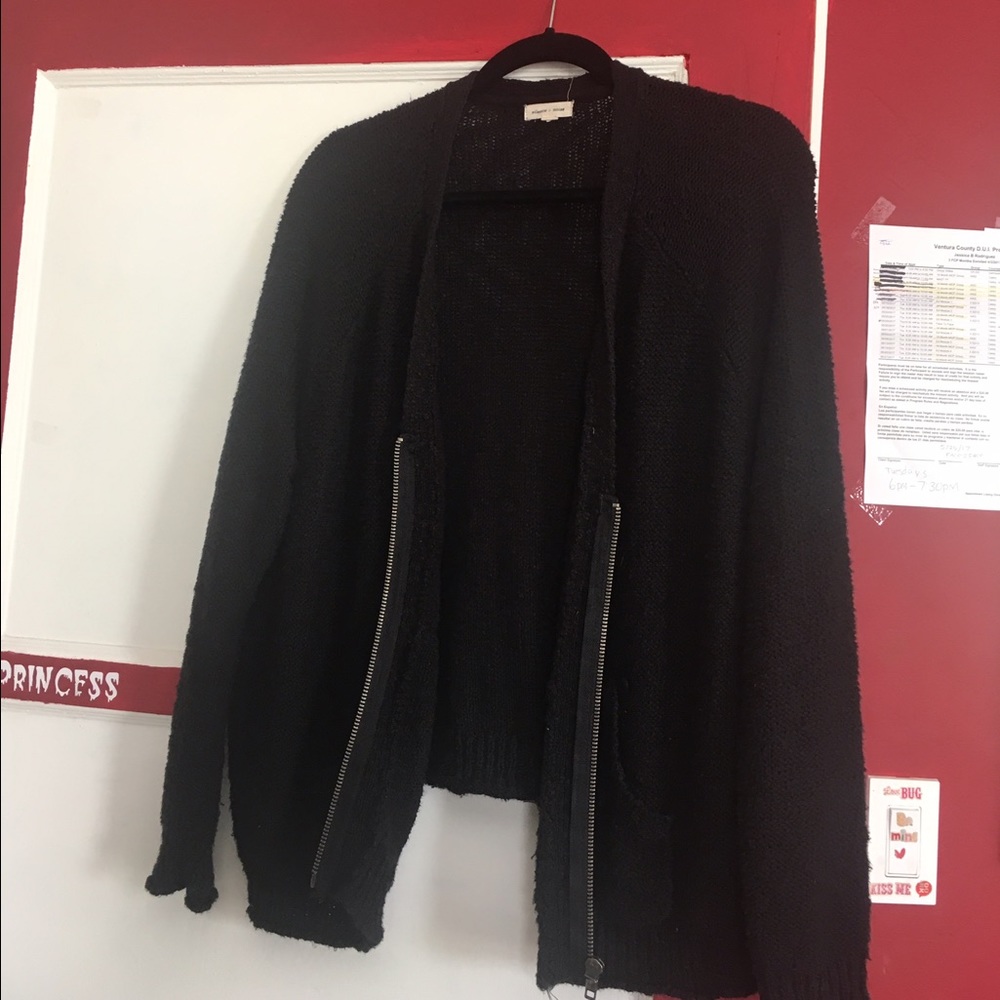 UO zip up cardigan