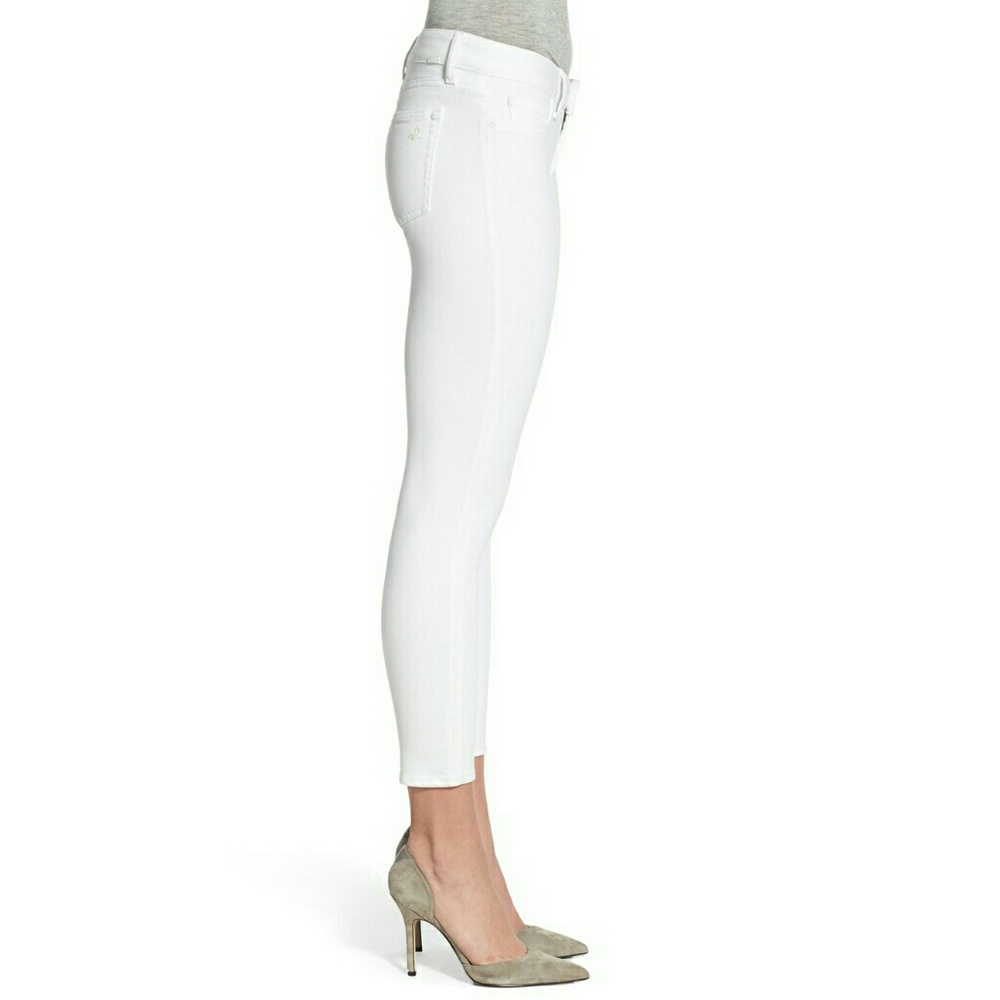 New! DL1961 Instasculpt Cropped Skinny Jeans White - Picture 4 of 7