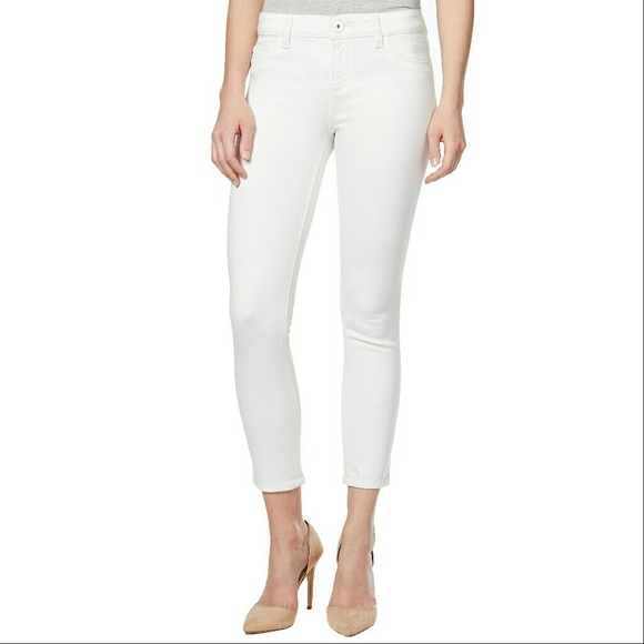 New! DL1961 Instasculpt Cropped Skinny Jeans White - Picture 2 of 7