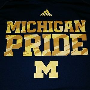 2XL adidas clima lite Michigan tshirt