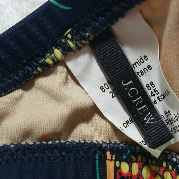 J Crew Blue Ratti Fish Rash Bikini Top 32D - Picture 4 of 4