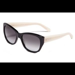 ✨ Kate Spade Kia Sunglasses in Black and Ivory