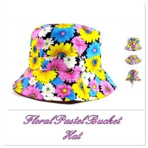 Boutique Accessories - Pastel Daisy Bucket Hat Boutique Accessories - Pastel Daisy Bucket Hat