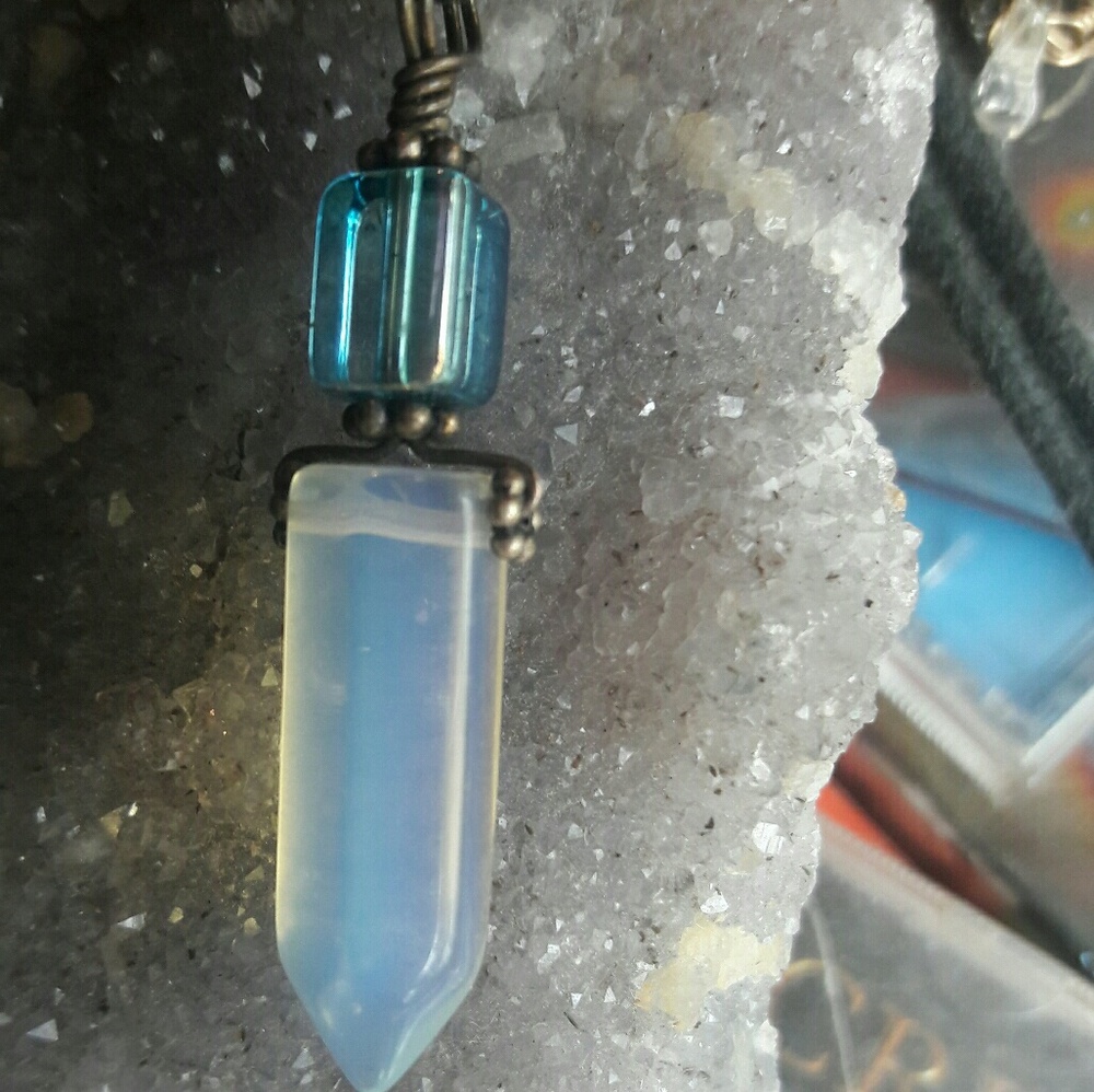 Milky like Opal crystal pendant