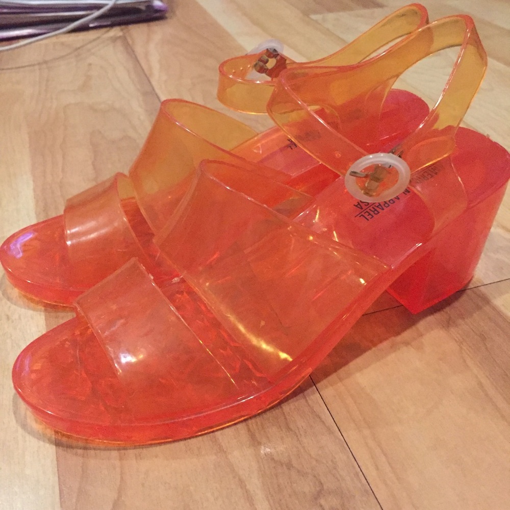 American Apparel Heeled Jellies