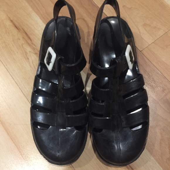 American Apparel Flat Heeled Jellies - Picture 1 of 2