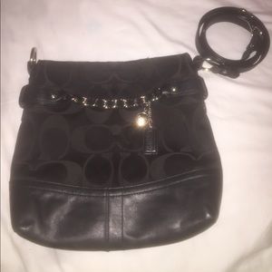 Authentic Black Logo Coach bag