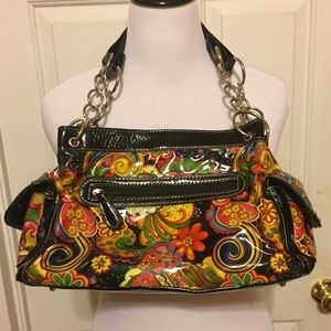 HOST PICK Unique & Colorful Black Floral Bag HOST PICK Unique & Colorful Black Floral Bag