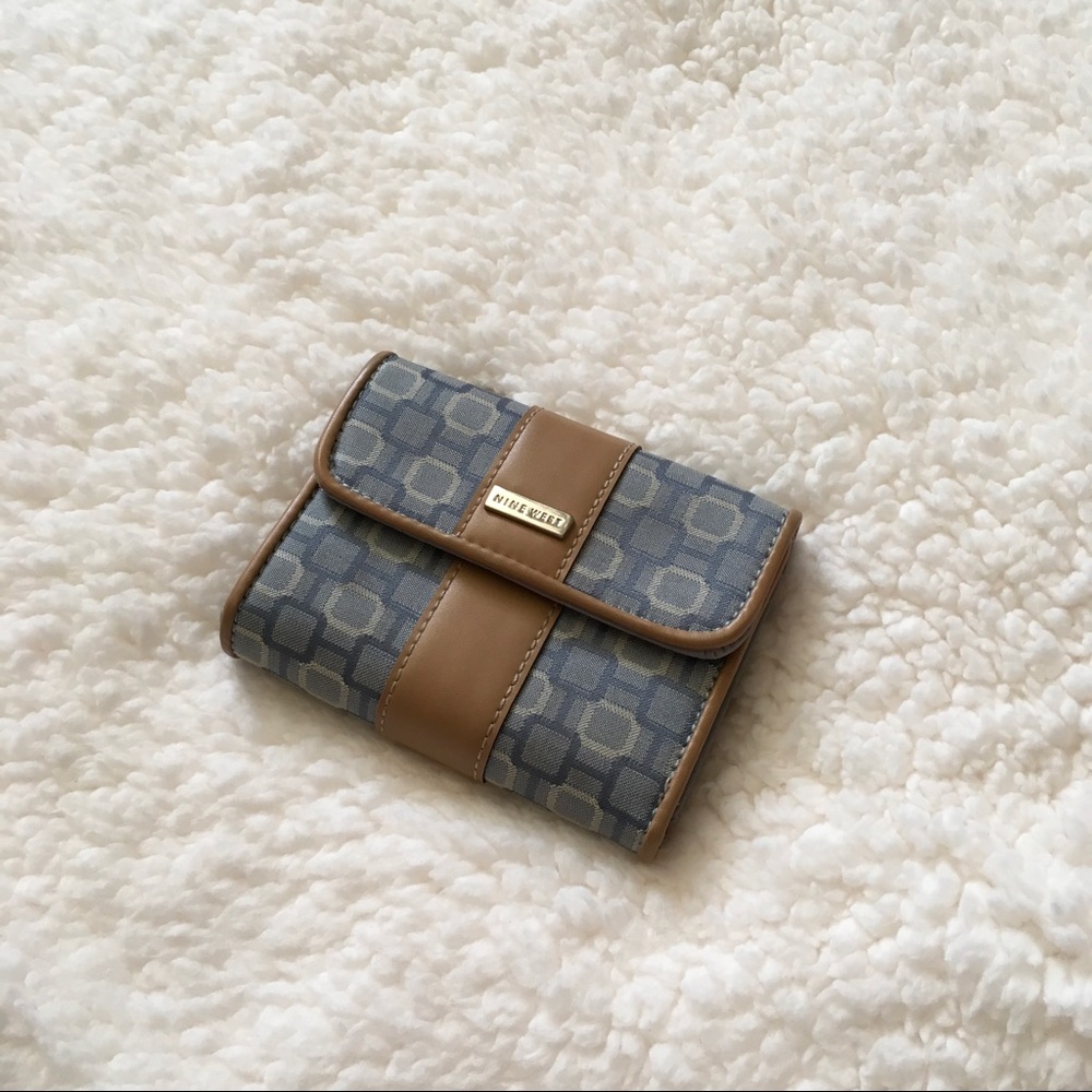 Nine West Blue Compact Wallet