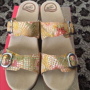 Dansko Sophie Floral Orange