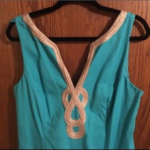 Size 14 Lilly Pulitzer Turquoise Janice Shift