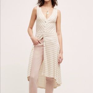 NWT Anthropologie Sandstripe Vest