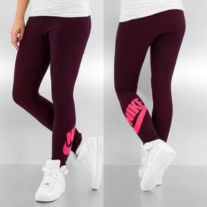 Nike maroon leggings