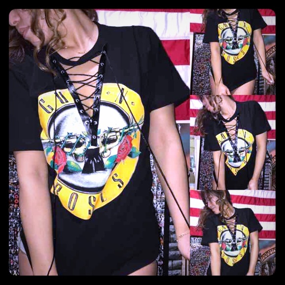 Tops - Guns N' Roses Lace Up