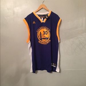 New with Tags Adidas Warriors jersey