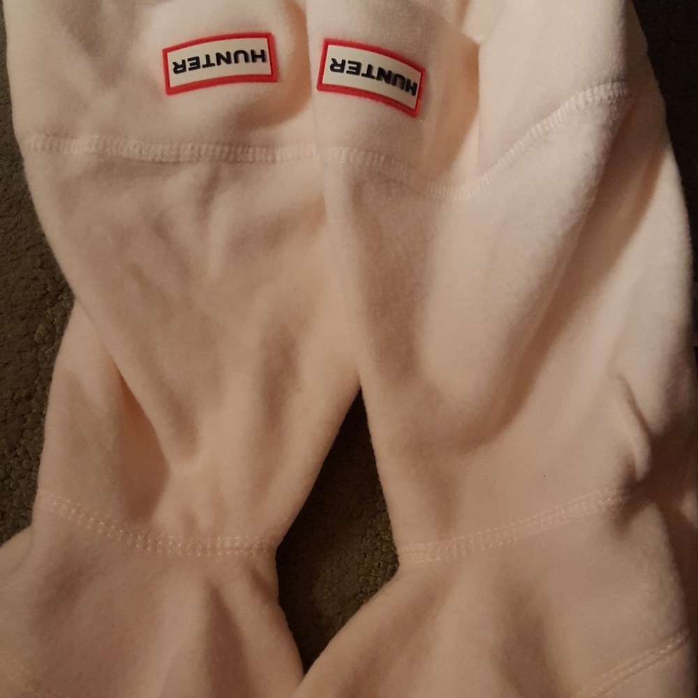 Hunter cream short boot socks