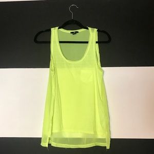 H&M neon yellow loose top