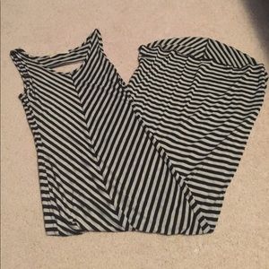 Malloy brand striped maxi cute back size m