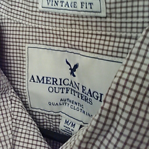 Mens American Eagle short sleeve button down - Picture 2 of 4