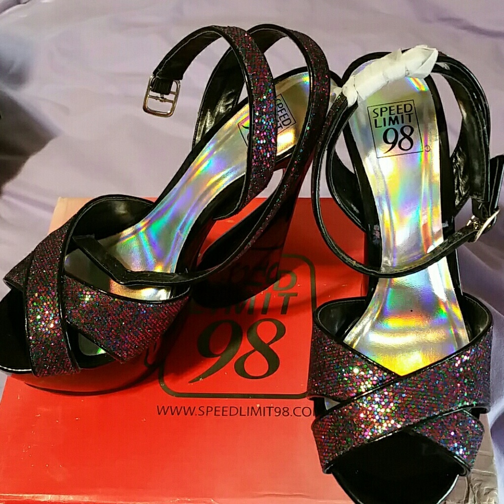 Sz 8 SpeedLimit98 platform sandal