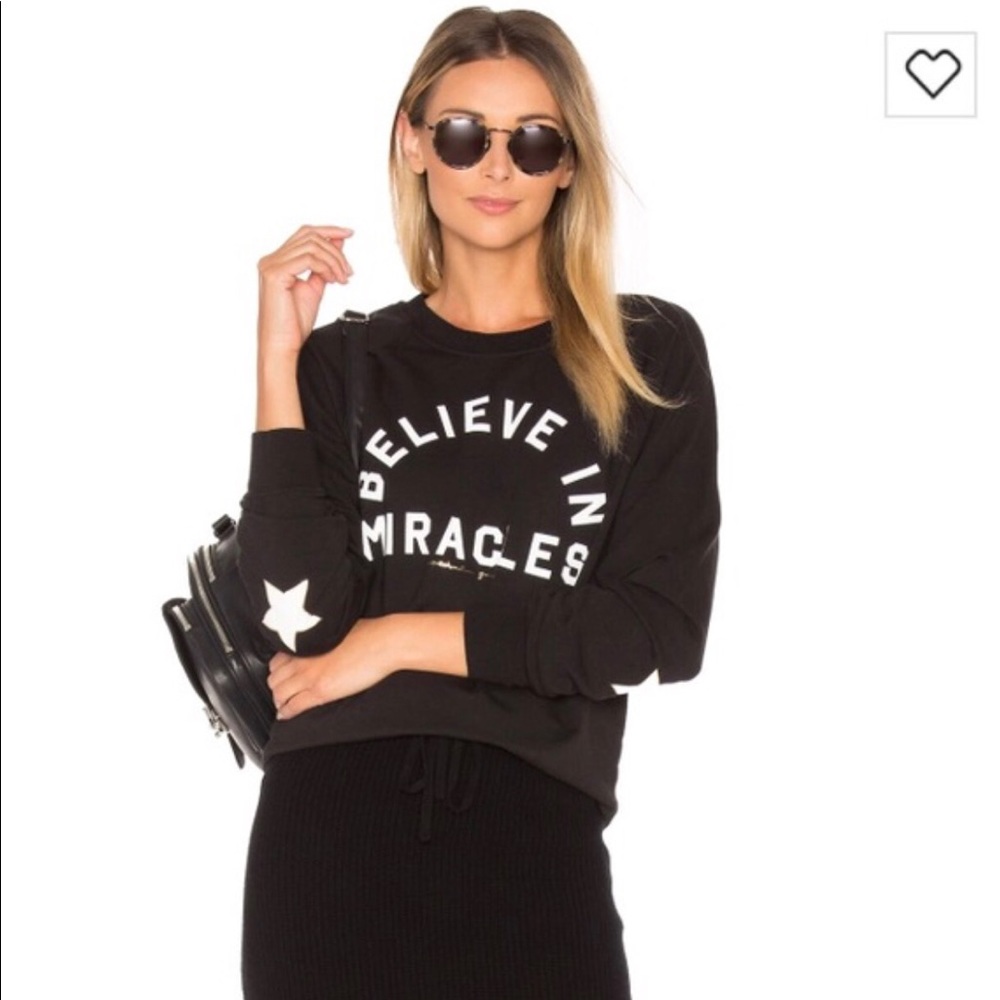 "Believe in miracles" spiritual gangster pullover