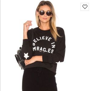 "Believe in miracles" spiritual gangster pullover