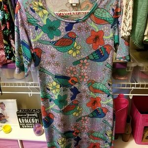 Lularoe Julia Small with Birds