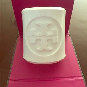 Tory Burch white Lucite Cuff