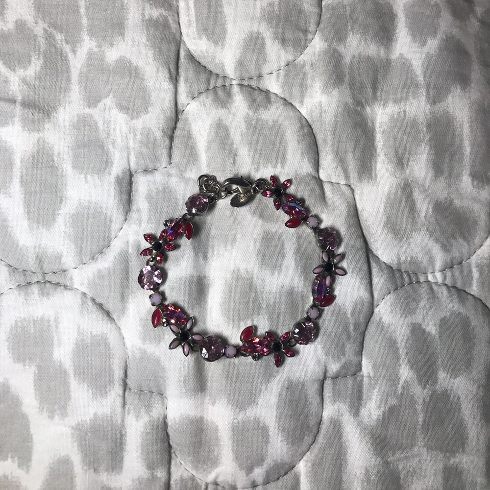**SOLD** Sorrelli Pink/Purple Flower Bracelet