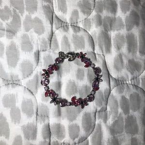 **SOLD** Sorrelli Pink/Purple Flower Bracelet