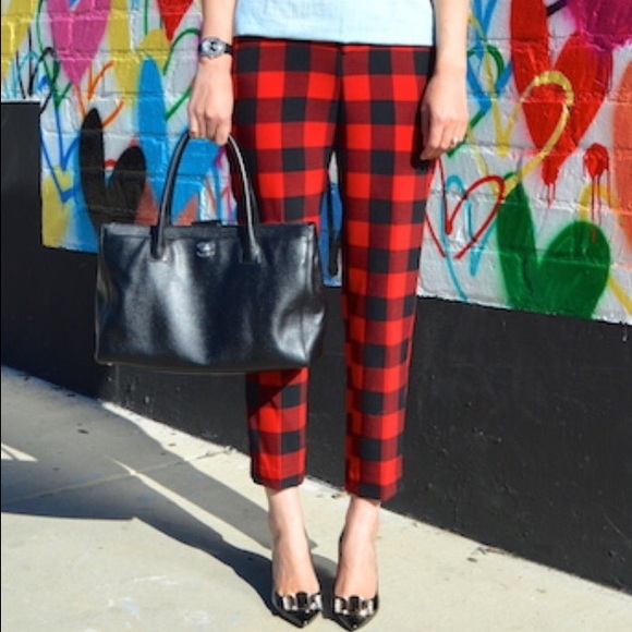 Red Plaid Pants Old Navy Online Store 