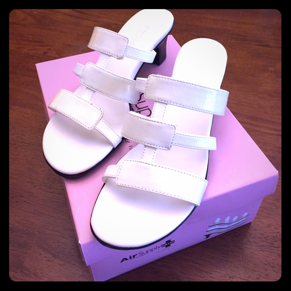White Heeled Sandals