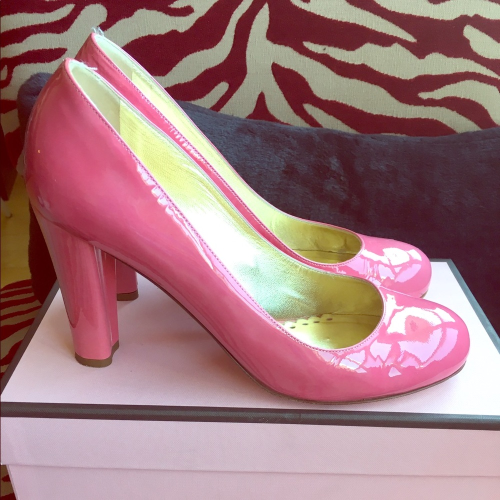 Pink Juicy Couture Chunky Pumps