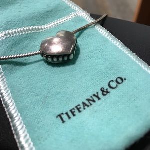 Vintage Tiffany & Co. silver heart necklace