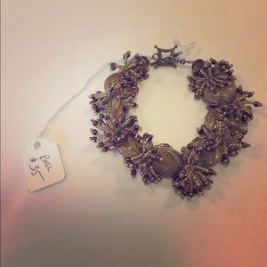 Tan and Brown Beaded Bracelet