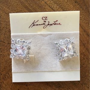 CZ by Kenneth Jay Lane cubic zirconia post earring