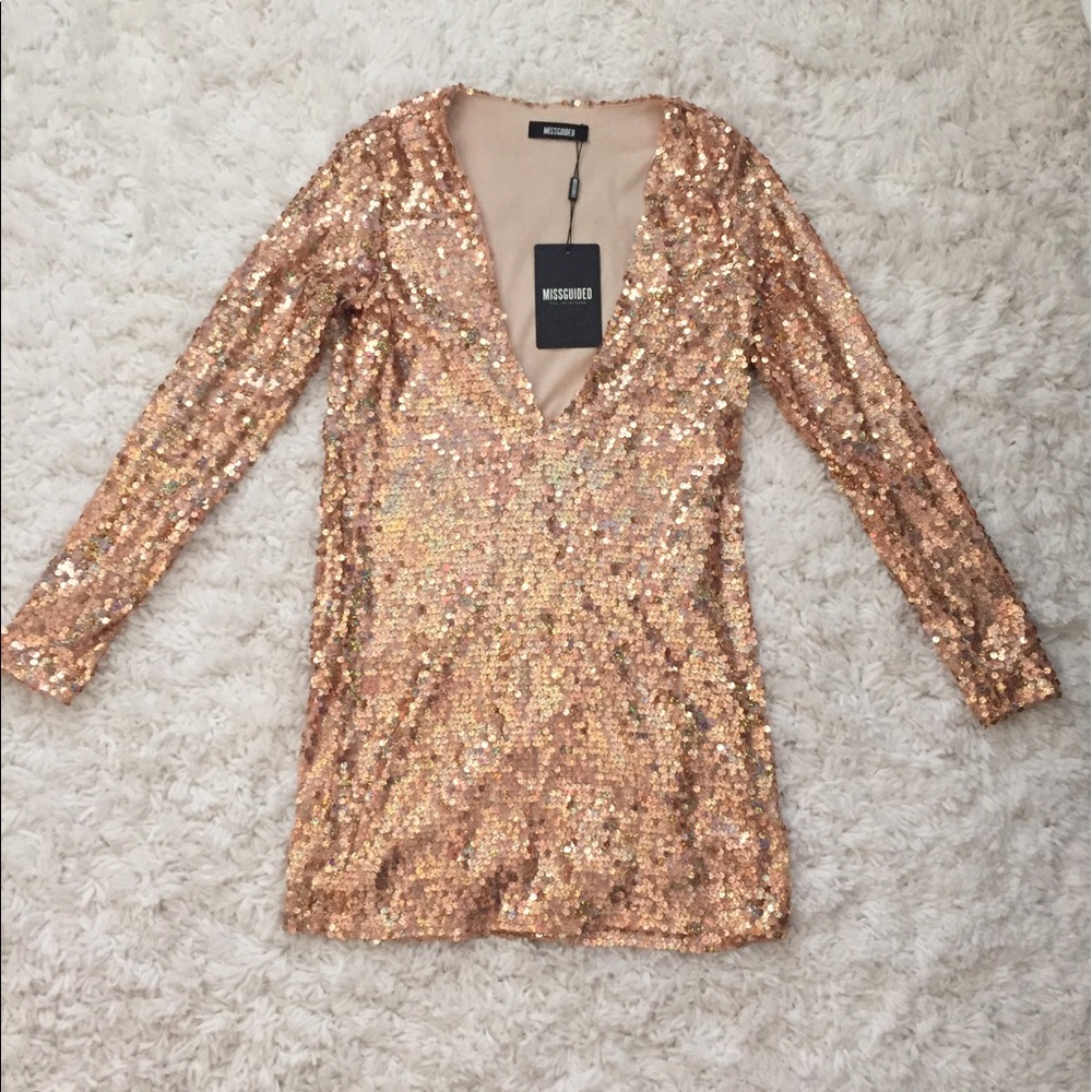 Missguided Sequin Dress. NWT