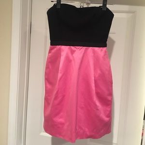 BCBGMAXAZRIA Strapless Cocktail Dress