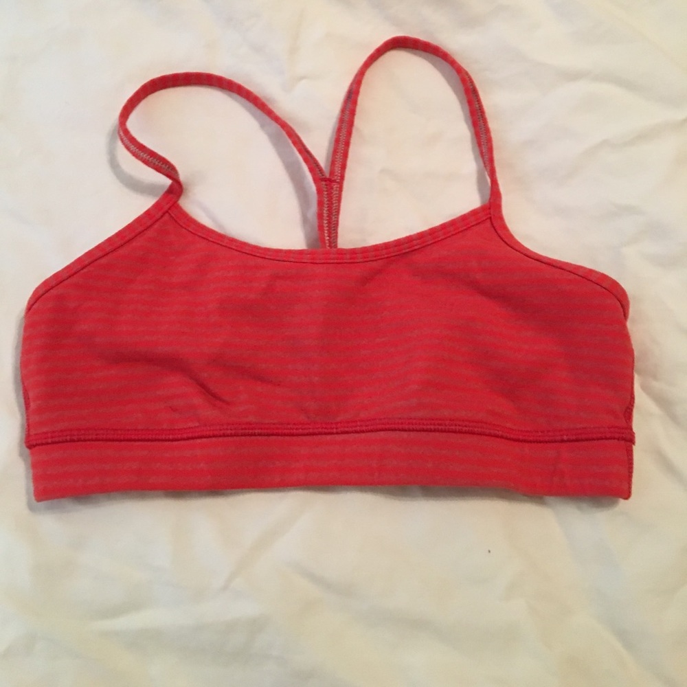 Size 6 orange and gray size 6 sports bra