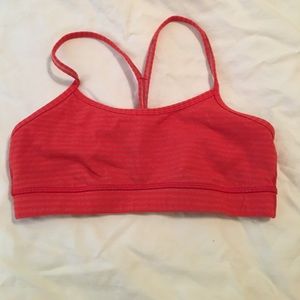 Size 6 orange and gray size 6 sports bra