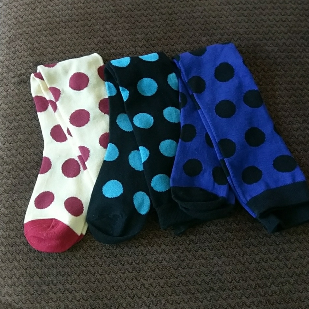 3 PR Knee High Socks NWOT