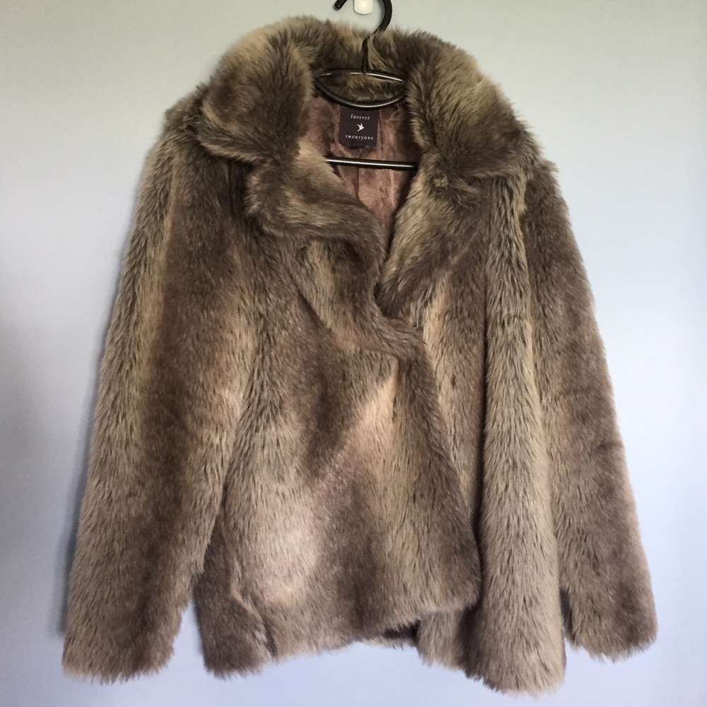 Forever 21 Faux Fur Coat