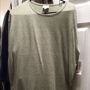 NWT Lularoe xxs Irma heathered lt green