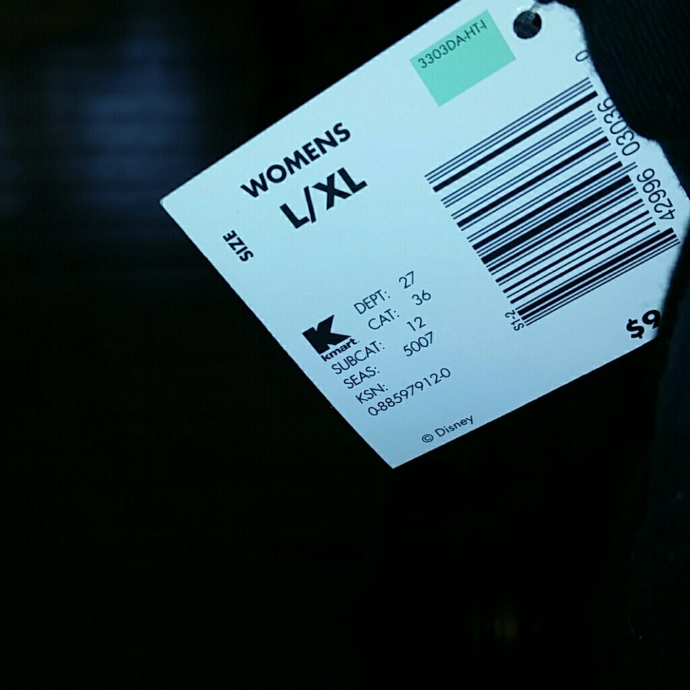 Black Tinker bell Size Large Cotton Tee Shirt - Picture 4 of 5